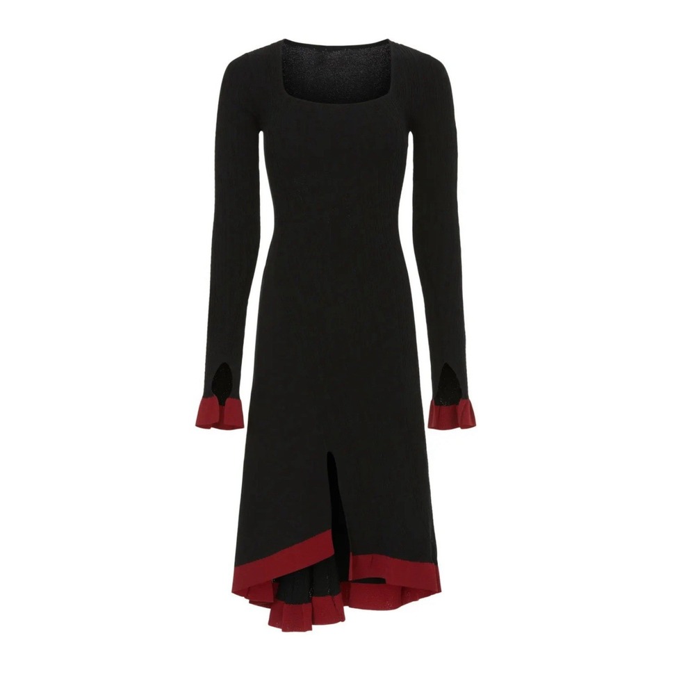 Esteban‎ Cortazar - Square Neck Sweater Dress Size L Stretchy